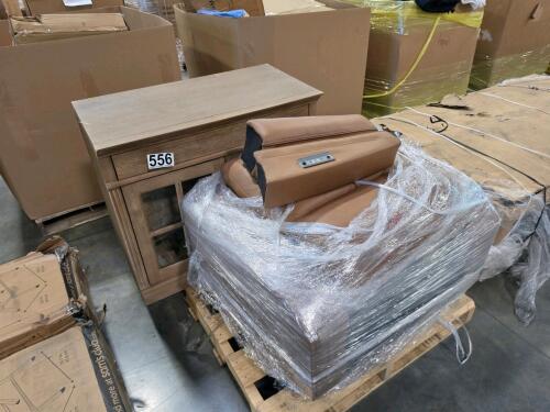 Leather chair, furniture customer returns