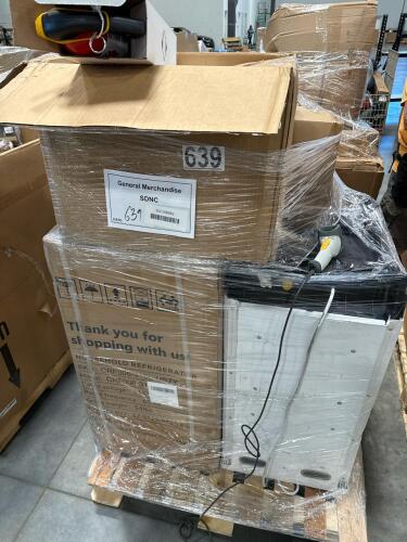 Box of fire extinguishers, fridge, Gemini AS &ndash; 15TOGO, portable air-conditioning unit, & More