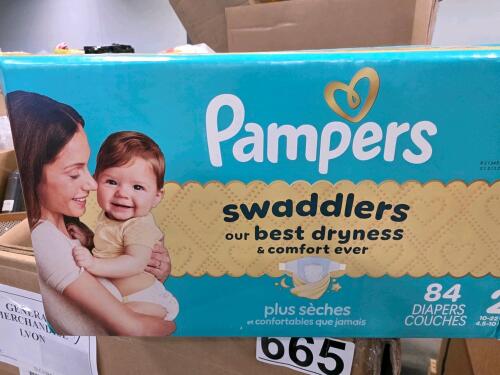 Pampers swaddle, lint roller, baby mat, pillows, baking pans, poster, cat box, & More
