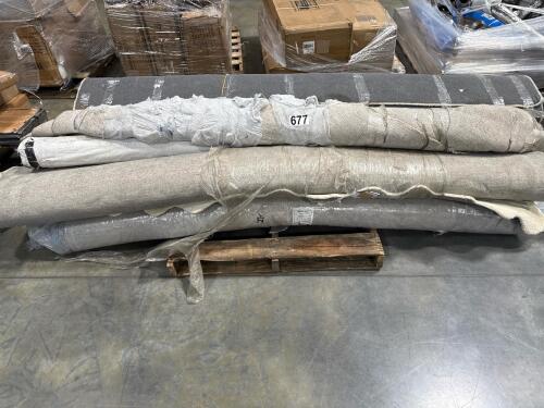 Pallet of rugs