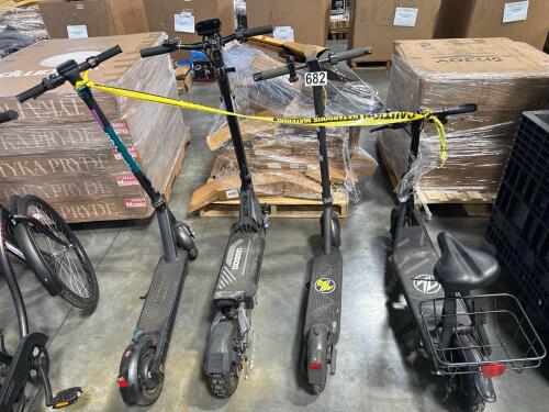 Four scooters condition unknown