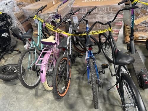 Five bikes