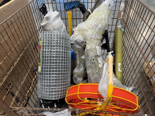 fencing, muffler, auger, U-Haul bumper attachment, and more