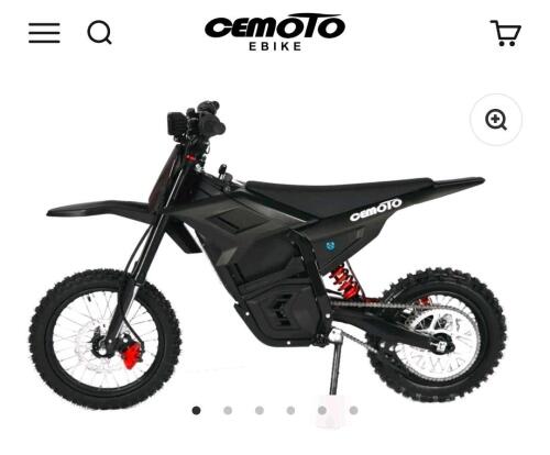 Cemoto electric dirt bike black