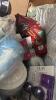 Big box in the box: game, throw pillow, cups, Scott's, shout, Windex, cups, Kleenex, and much more - 6