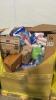 Big box in the box: game, throw pillow, cups, Scott's, shout, Windex, cups, Kleenex, and much more - 8