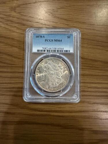 1878-S Morgan Silver Dollar MS64 PCGS