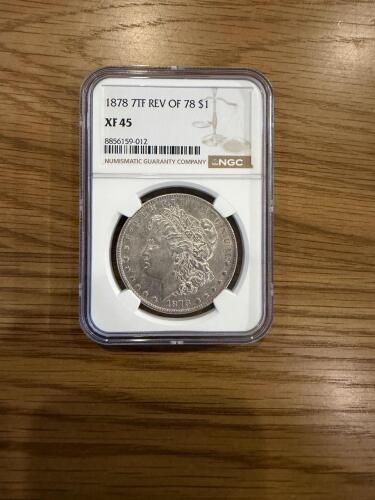 1878 7 Tail Feathers Rev of 78 $1 XF 45 Morgan Silver Dollar NGC