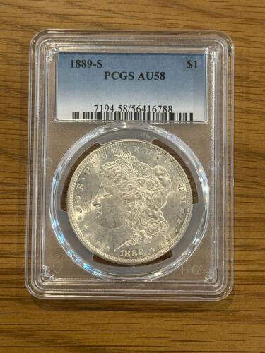 1889-S Morgan Silver Dollar PCGS AU58