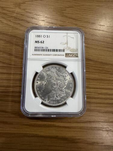 1881 o $1 ms 62 Morgan Silver dollar