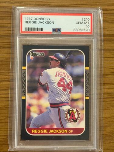 1987 Donruss Reggie Jackson Gem Mint 10, PSA Card