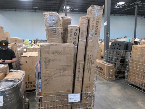 King bed frame, garvee, misc furniture, hammock stand and more
