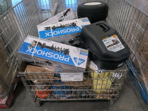 Industrial/auto- poulan pro, proshock, cable, tires, and more