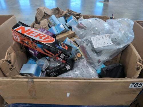 Breg, nerf, oh this is my favorite pieces,markers, notebooks, undergarments flashlight, flag, sheets, Melissa and Doug, & More