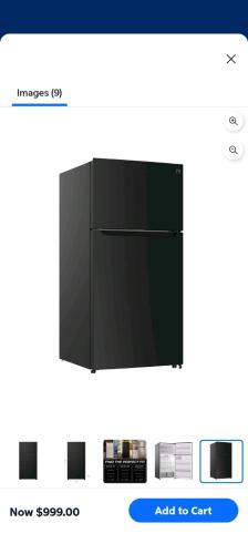 Kenmore refrigerator out of box Customer return states product is damaged