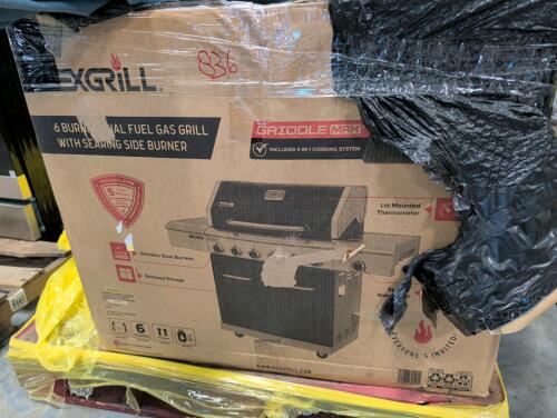 NEXGRILL6 burner grill and umbrella