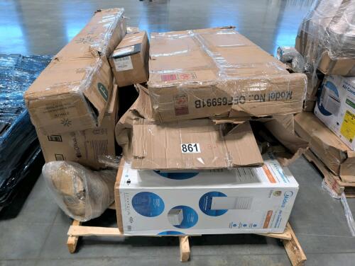 Chair, MIDEAAC unit, ZINUS bad piece, mattress, and more
