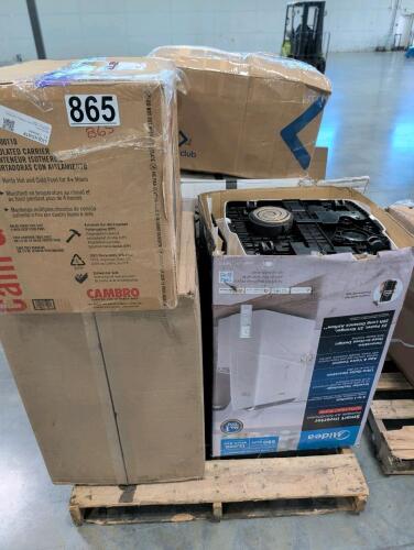Used MIDEA AC unit, storage bins, & More