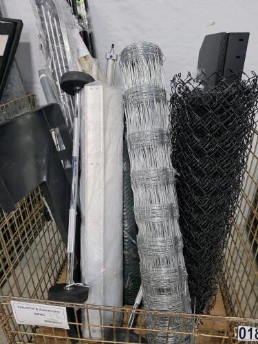 Chain-link fence, weight bars, attachment, welded wire fence, under seat lockbox, & More