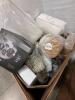 Peacock alley linens, MATS, kids toys, skillet, rug, glass set, power, & More - 2