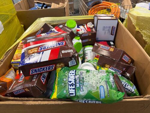 Big box store in a box: coconut oil, snickers, organ protein, sweet baby rays, lifesaver, Enfamil, pretzels, & More