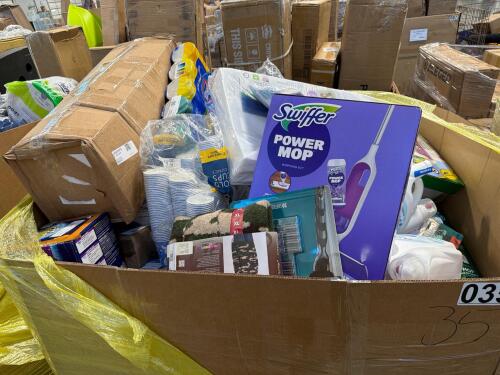 Big box store in a box, Clorox wipes, OxiClean, Crayola, batteries, swiffer mop, and much more