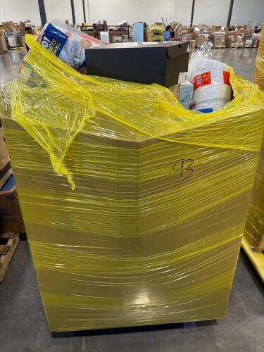 Big box store in the box, Huggies, Adidas, Pine-Sol, bounty, cascade, clothing, paper towels, bulldog statue, & More