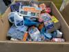 Big box store in a box, Clorox, drano coffee, swiffer pads, coffee meat, tide pods, food containers, magic eraser, paper towels, candle liner, bounce, soap, and much more