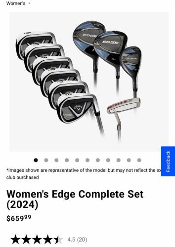 edfr full set of golf clubs