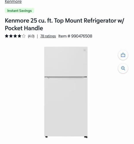 Kenmore refrigerator