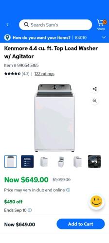 Kenmore washer and other units