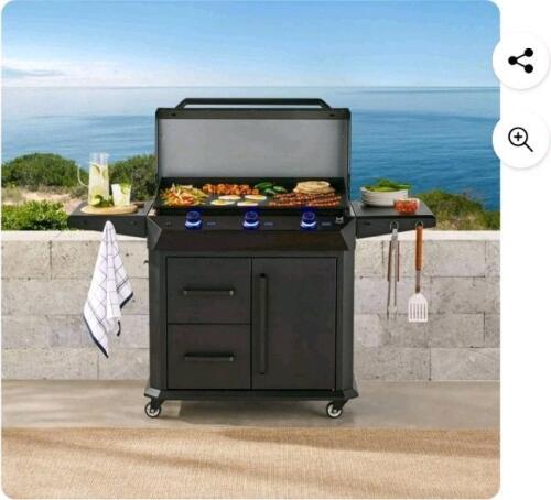 36-in intelligent gas griddle with cart