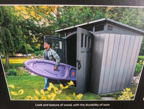 lifetime outdoor storage shed complete