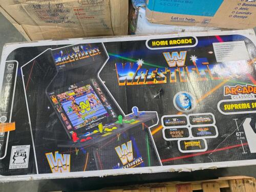 Wrestlemania arcade, inflatable possible Customer returning more