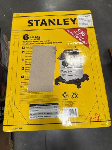 Stanley wet dry vacuum, power smart generator