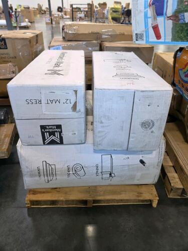 Four mattresses 12 inch believed to be twins