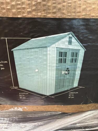 Lifetime storage shed does have box weathering condition unknown