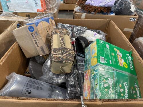 Copy paper, Kleenex, GCI chair, fanny packs, rug pad, mojo, golf club , hats and more