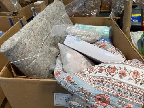 Rug pad, quilt, paper plates, keychains, kitchen faucet, knife, books, party supplies, sheets, & More