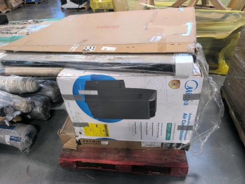 Art, bed base, used MIDEA air-conditioning, hotel mattress