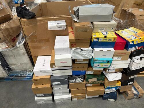81 pairs of shoes: p Lucky Brand, head, New Balance, Veronica beard, dream Paris, Clarks, keds, Steve Madden, under armor, Kelly and Katie, etnies and more
