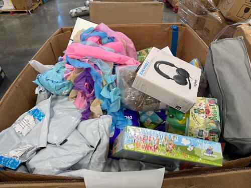 happy bunny games, sleep over diapers, mathra Stewart blanket, Bare reversible comforter, coffee maker, Logitech headset and more