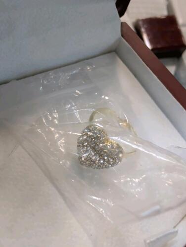 cz diamond heart, necklaces to my loving mom approx 28 (1 ring)