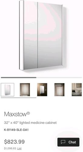 Kohler MAXSTOW cabinet, 81149