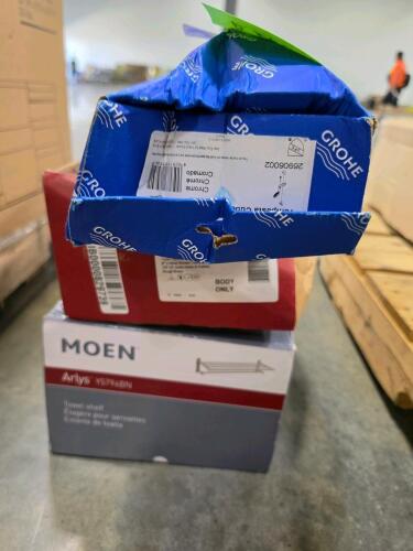 MOEN towel shelf, GROHE TEMPESTA cube, & More