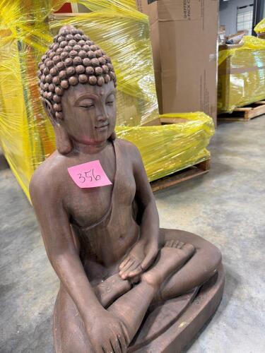 Jon Timberland statue sitting Buddha
